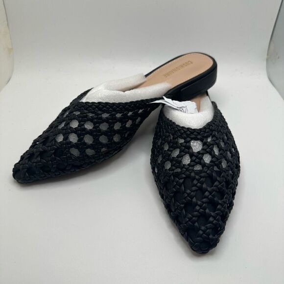 CUSHIONAIRE Women's Behold Woven Mule +Memory Foam 6.5 BLACK NEW - Picture 7 of 7